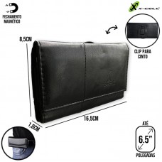 Capa Carteira Cinto para Celular X-Cell - Preta
